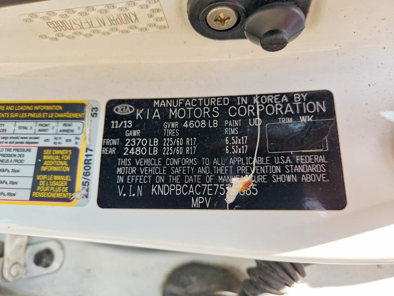 Продажа на аукционе авто 2014 Kia Sportage, vin: KNDPBCAC7E7570885, номер лота: 56058076