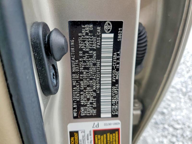 Aukcja sprzedaży 2014 Toyota Camry Hybrid, vin: 4T1BD1FK2EU123662, numer aukcji: 56589966