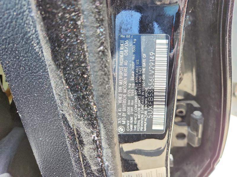 Aukcja sprzedaży 2006 Bmw X5, vin: 5UXFB53556LV29149, numer aukcji: 58728096