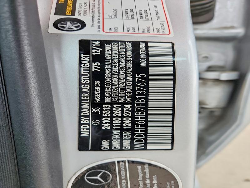Aukcja sprzedaży 2015 Mercedes-benz E, vin: WDDHF6HB7FB137675, numer aukcji: 56098216