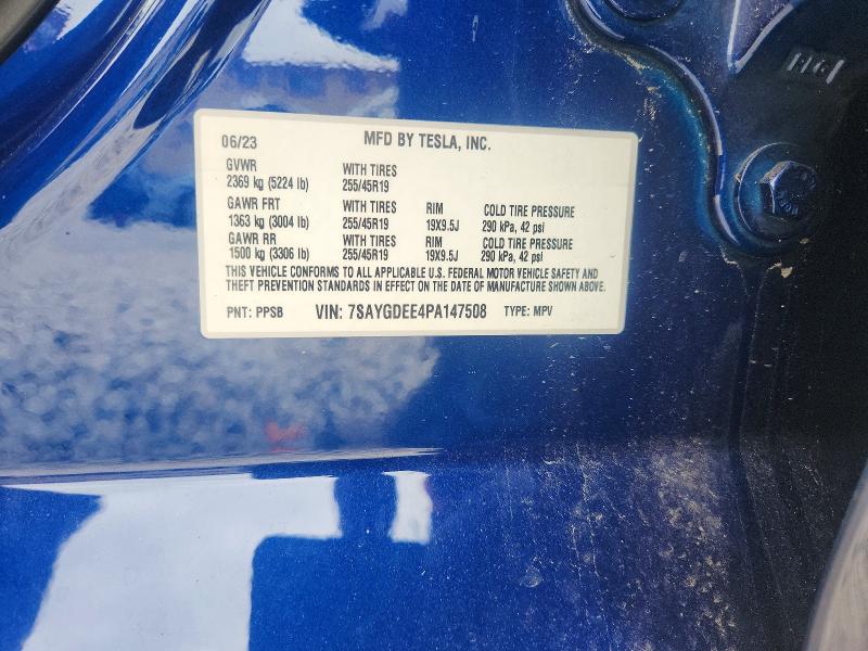 Aukcja sprzedaży 2023 Tesla Model Y, vin: 7SAYGDEE4PA147508, numer aukcji: 56396056
