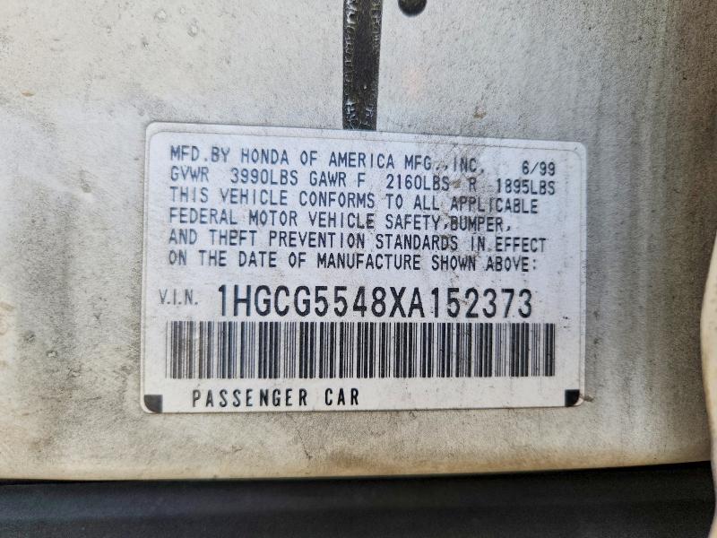 Продажа на аукционе авто 1999 Honda Accord, vin: 1HGCG5548XA152373, номер лота: 55843746