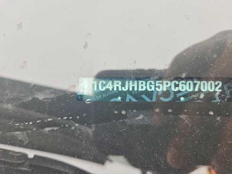 57991256 :رقم المزاد ، 1C4RJHBG5PC607002 vin ، 2023 Jeep Grand Cherokee مزاد بيع