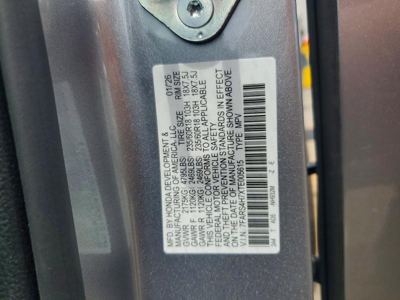 56163786 :رقم المزاد ، 7FARS4H7XTE005615 vin ، 2026 Honda Cr-v مزاد بيع
