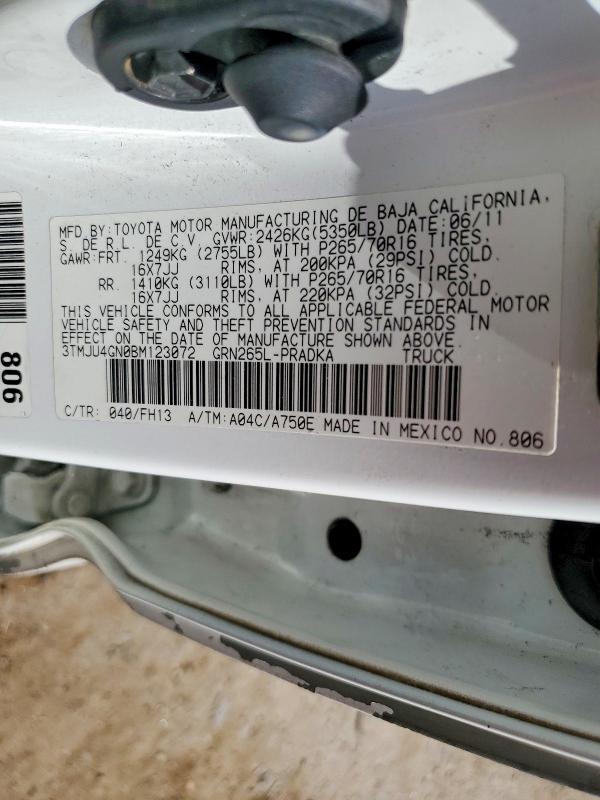 Aukcja sprzedaży 2011 Toyota Tacoma, vin: 3TMJU4GN0BM123072, numer aukcji: 55925296
