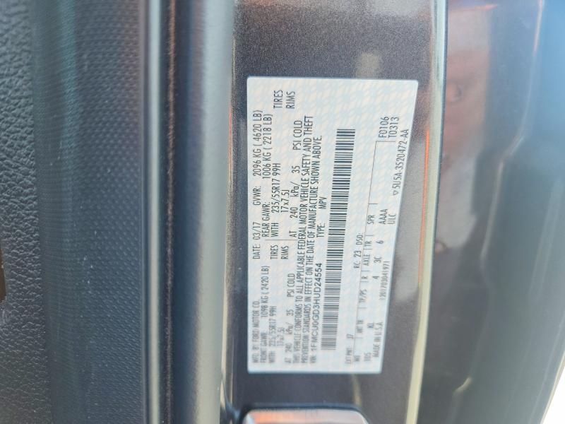 Aukcja sprzedaży 2017 Ford Escape, vin: 1FMCU0GD3HUD24554, numer aukcji: 58255446