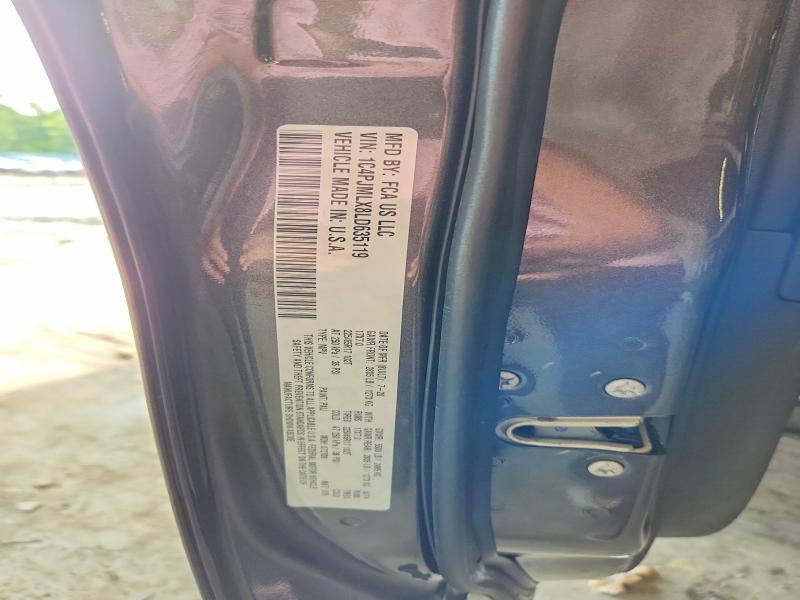 2020 Jeep Cherokee მანქანა იყიდება აუქციონზე, vin: 1C4PJMLX8LD635119, აუქციონის ნომერი: 57770176