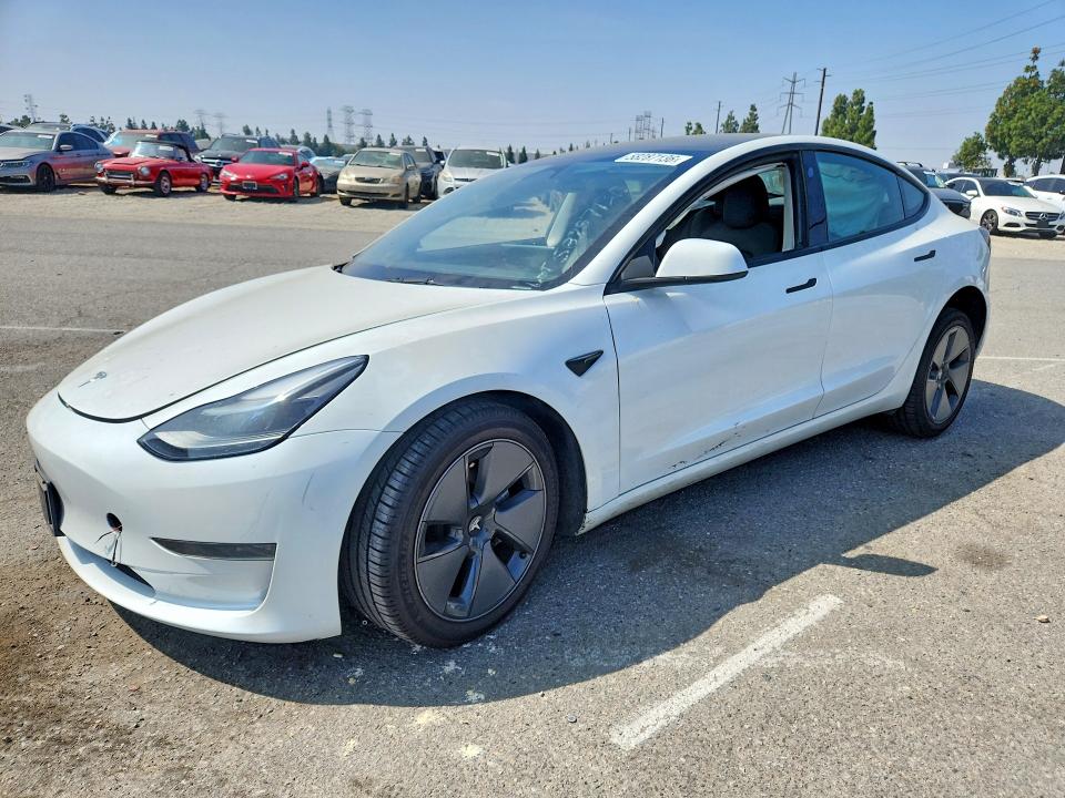 Auction sale of the 2023 Tesla Model 3, vin: 5YJ3E1EA4PF599020, lot number: 58287136