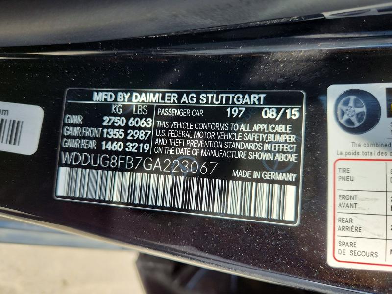 Продаж на аукціоні авто 2016 Mercedes-benz S, vin: WDDUG8FB7GA223067, номер лоту: 54164036