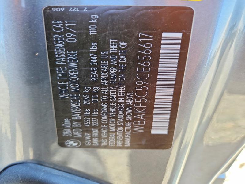 Продаж на аукціоні авто 2012 Bmw 328, vin: WBAKF5C59CE656617, номер лоту: 57414156