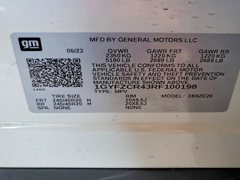 Продажа на аукционе авто 2024 Cadillac Xt4, vin: 1GYFZCR43RF100198, номер лота: 56813726