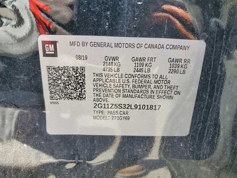 Продажа на аукционе авто 2020 Chevrolet Impala, vin: 2G11Z5S32L9101817, номер лота: 54699966