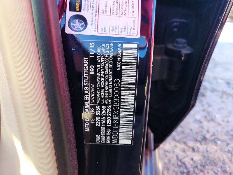 57270476 :رقم المزاد ، WDDHF8JBXGB300083 vin ، 2016 Mercedes-benz E مزاد بيع
