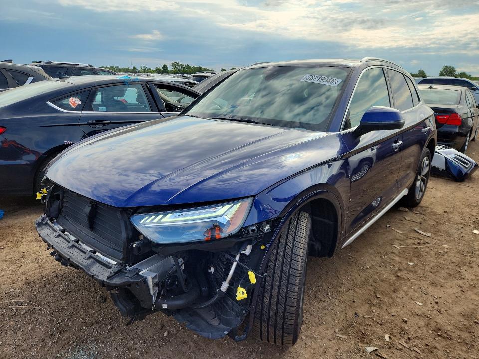 2021 Audi Q5 მანქანა იყიდება აუქციონზე, vin: WA1CAAFY9M2101300, აუქციონის ნომერი: 58219946