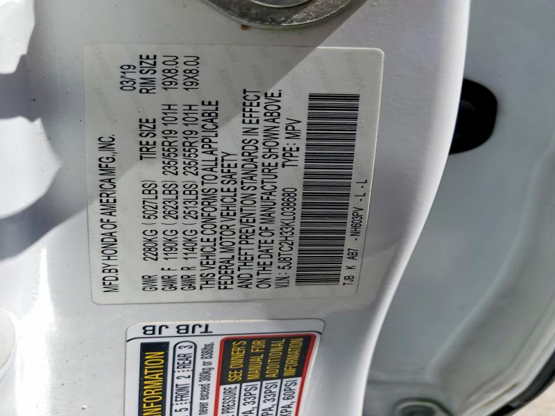 Aukcja sprzedaży 2019 Acura Rdx, vin: 5J8TC2H33KL038680, numer aukcji: 55613186
