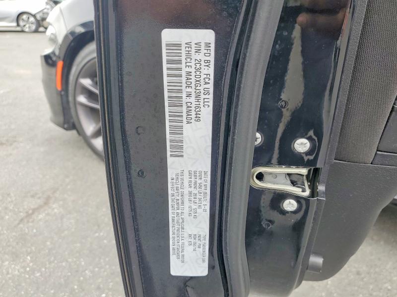 Продаж на аукціоні авто 2022 Dodge Charger, vin: 2C3CDXGJ3NH163449, номер лоту: 55760396