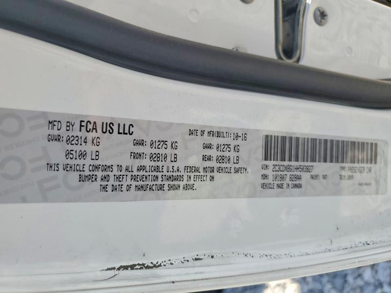 2017 Dodge Charger მანქანა იყიდება აუქციონზე, vin: 2C3CDXBG1HH503827, აუქციონის ნომერი: 58129556