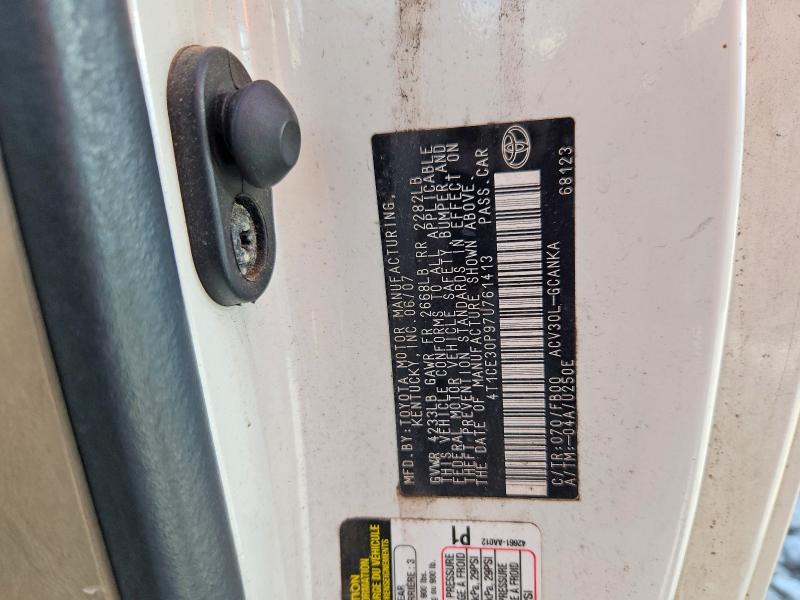 Продажа на аукционе авто 2007 Toyota Camry Solara, vin: 4T1CE30P97U761413, номер лота: 57677666