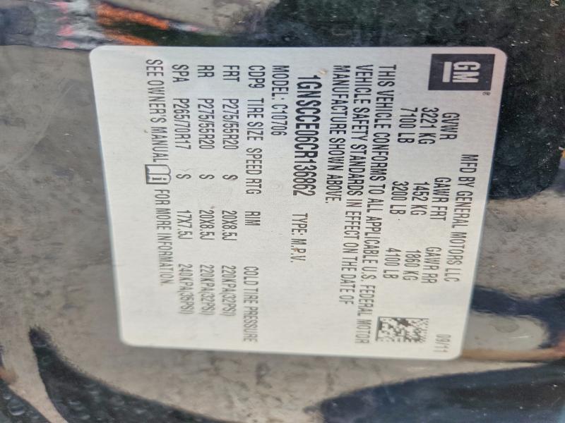 Aukcja sprzedaży 2012 Chevrolet Tahoe, vin: 1GNSCCE06CR136862, numer aukcji: 57247036