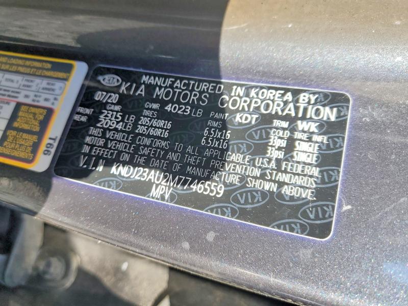 Aukcja sprzedaży 2021 Kia Soul, vin: KNDJ23AU2M7746559, numer aukcji: 58436616