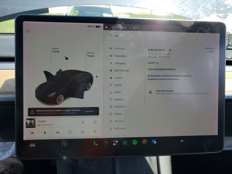 Aukcja sprzedaży 2021 Tesla Model 3, vin: 5YJ3E1EB0MF983543, numer aukcji: 57238606