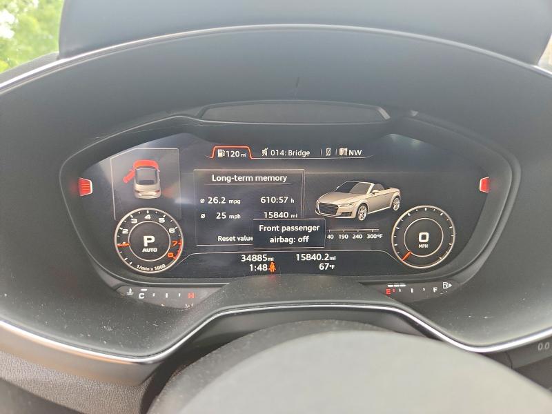 2016 Audi Tt მანქანა იყიდება აუქციონზე, vin: TRUT5CFV4G1017185, აუქციონის ნომერი: 58047466