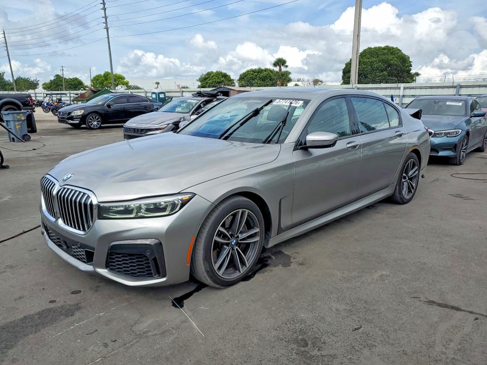 2021 Bmw 750 მანქანა იყიდება აუქციონზე, vin: WBA7U2C0XMCF49980, აუქციონის ნომერი: 57741326