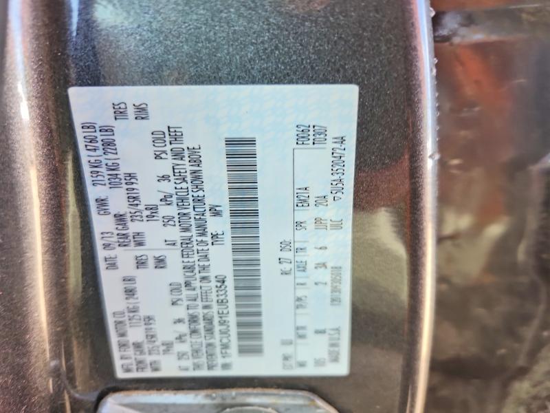 2014 Ford Escape მანქანა იყიდება აუქციონზე, vin: 1FMCU0J91EUB33540, აუქციონის ნომერი: 76294755
