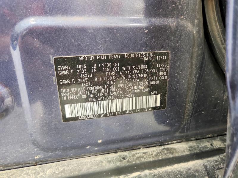 Aukcja sprzedaży 2015 Subaru Outback, vin: 4S4BSBJC8F3272693, numer aukcji: 57876956