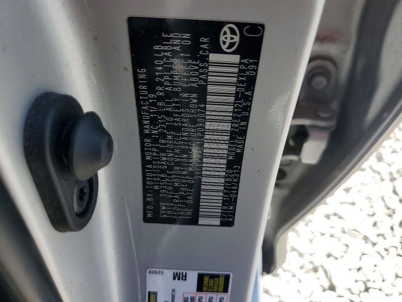 Aukcja sprzedaży 2020 Toyota Corolla, vin: 5YFEPRAE1LP090074, numer aukcji: 55855826
