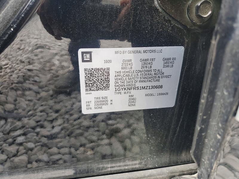 2021 Cadillac Xt5 მანქანა იყიდება აუქციონზე, vin: 1GYKNFRS1MZ130608, აუქციონის ნომერი: 58518956