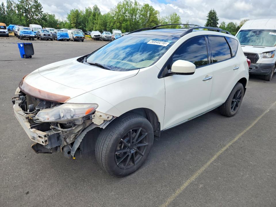 2012 Nissan Murano მანქანა იყიდება აუქციონზე, vin: JN8AZ1MW1CW208442, აუქციონის ნომერი: 58840216
