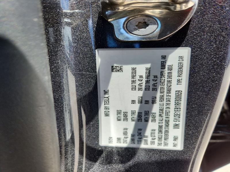 Продажа на аукционе авто 2024 Tesla Model 3, vin: 5YJ3E1EB1RF808659, номер лота: 57223506