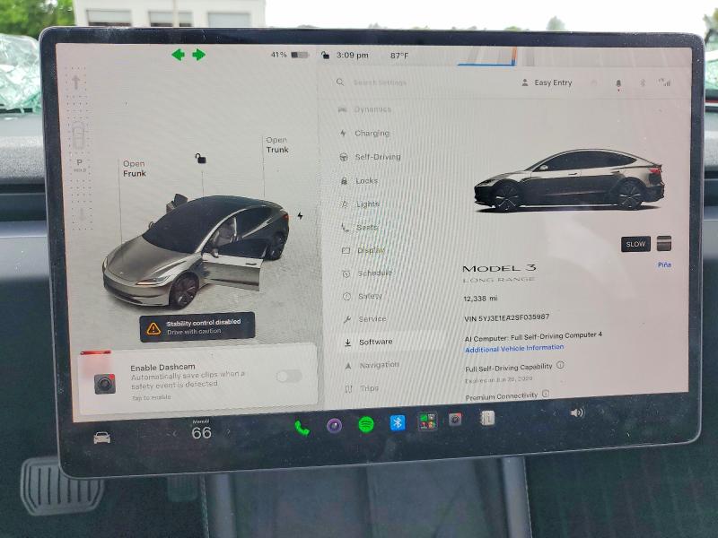 Продаж на аукціоні авто 2025 Tesla Model 3, vin: 5YJ3E1EA2SF035987, номер лоту: 56112276
