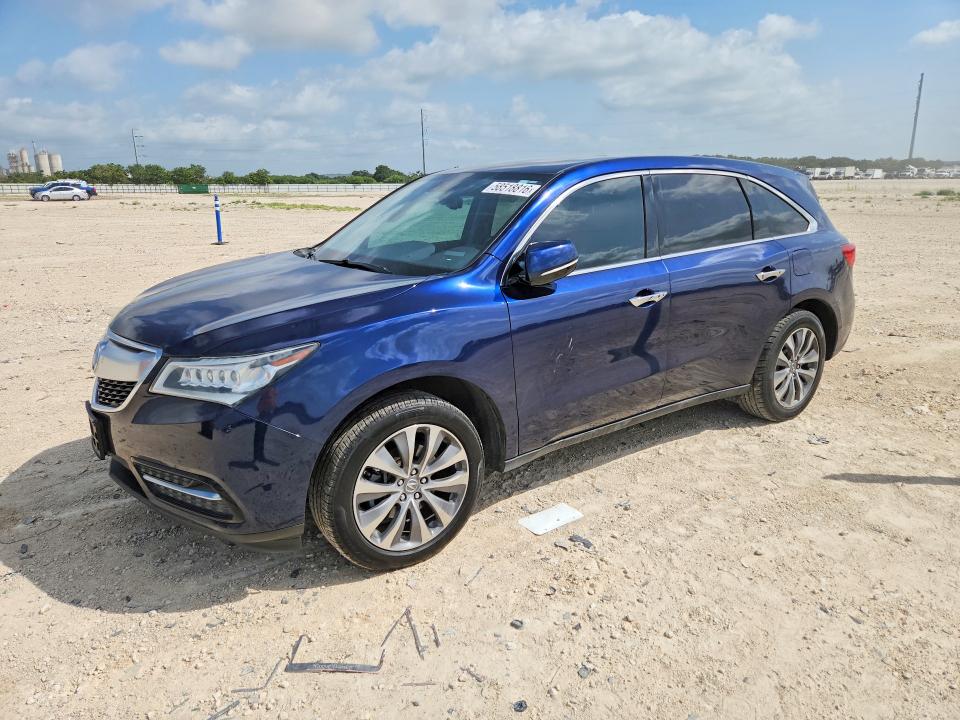 58518816 :رقم المزاد ، 5FRYD3H43EB002025 vin ، 2014 Acura Mdx مزاد بيع