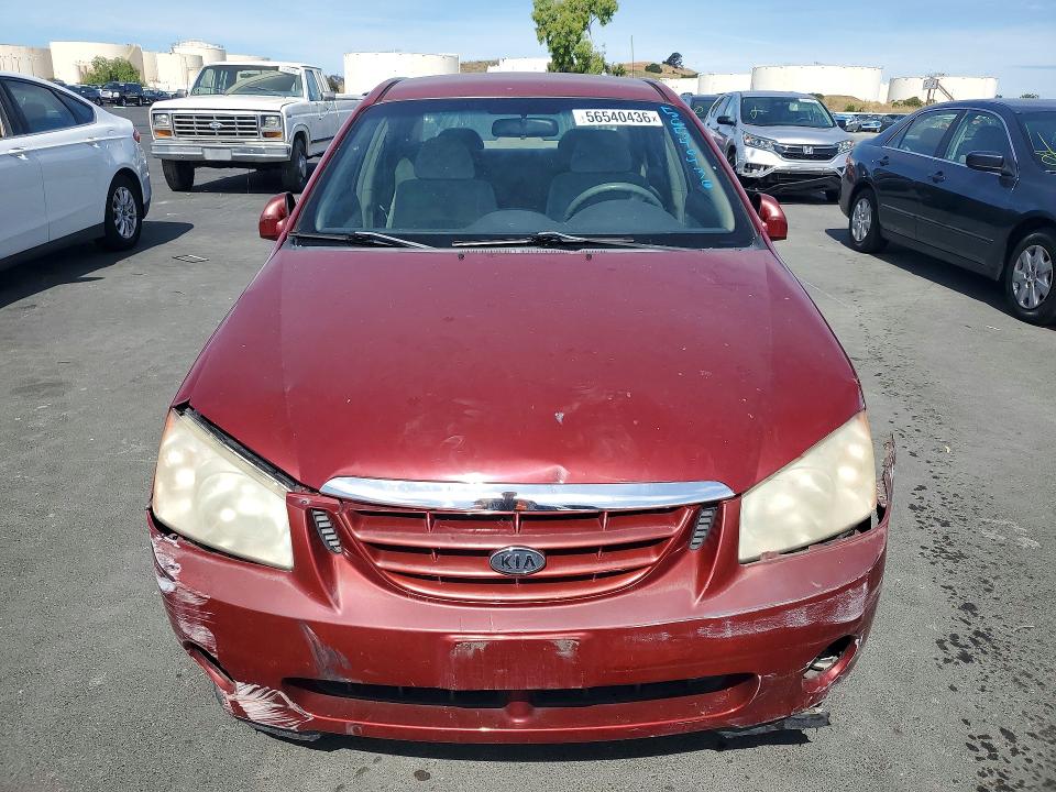 Продаж на аукціоні авто 2004 Kia Spectra, vin: KNAFE122745036905, номер лоту: 56540436