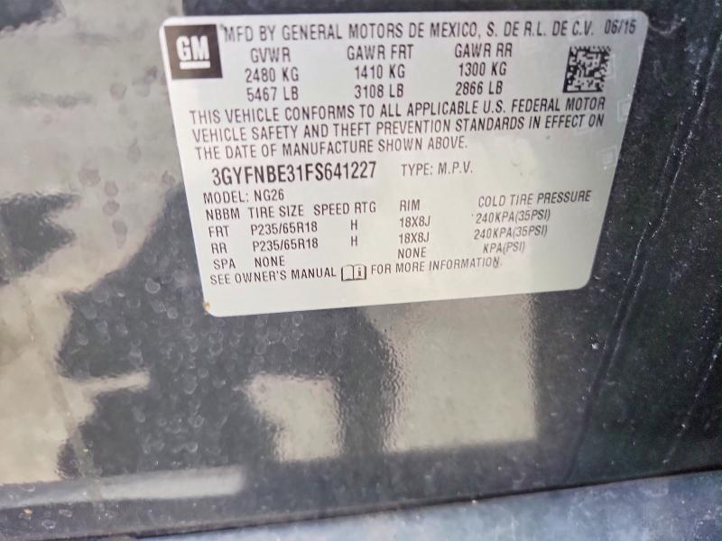 Продаж на аукціоні авто 2015 Cadillac Srx, vin: 3GYFNBE31FS641227, номер лоту: 54427156