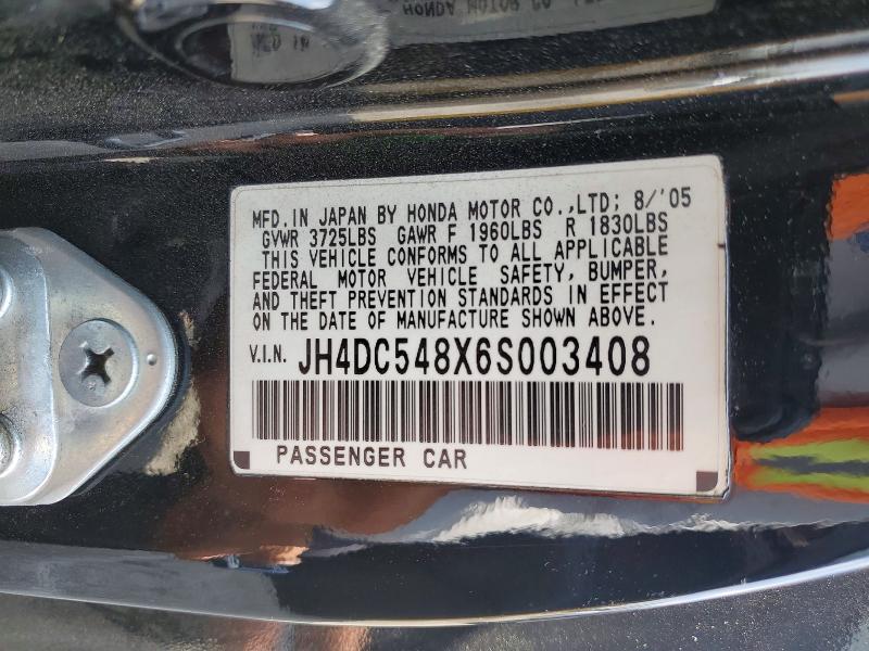 Продажа на аукционе авто 2006 Acura Rsx, vin: JH4DC548X6S003408, номер лота: 56193386