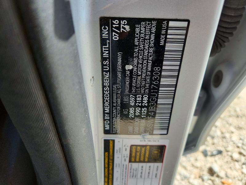 Aukcja sprzedaży 2016 Mercedes-benz C, vin: 55SWF4JB3GU176308, numer aukcji: 57169476