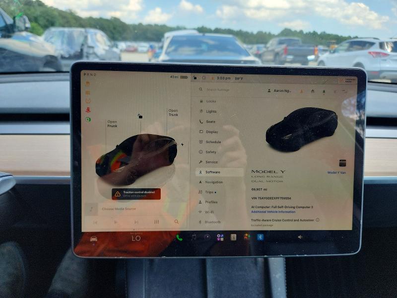 Продажа на аукционе авто 2023 Tesla Model Y, vin: 7SAYGDEEXPF759554, номер лота: 56635696