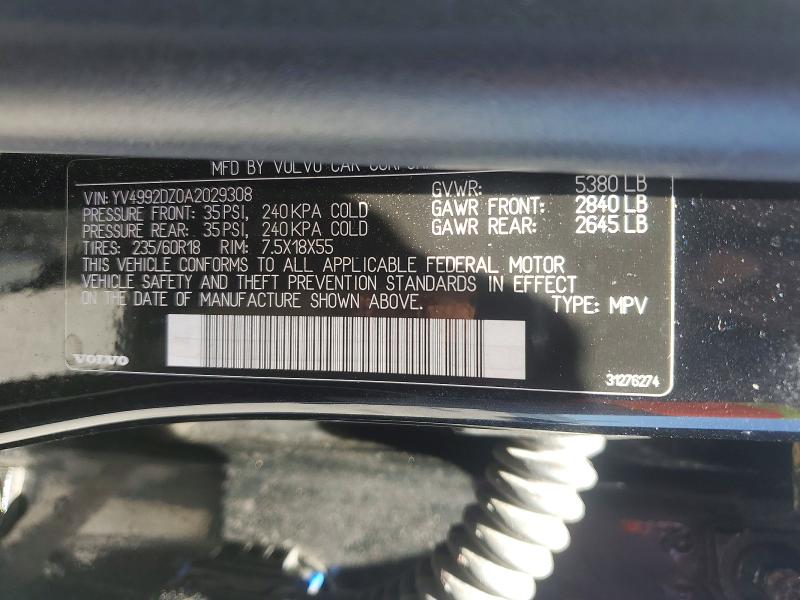 Продажа на аукционе авто 2010 Volvo Xc60, vin: YV4992DZ0A2029308, номер лота: 56198006