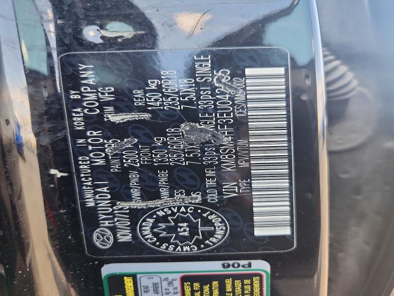 57369106 :رقم المزاد ، KM8SM4HF3EU042185 vin ، 2014 Hyundai Santa Fe مزاد بيع