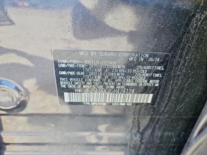 Aukcja sprzedaży 2025 Subaru Forester, vin: JF2SLDDC8SH424124, numer aukcji: 59057916
