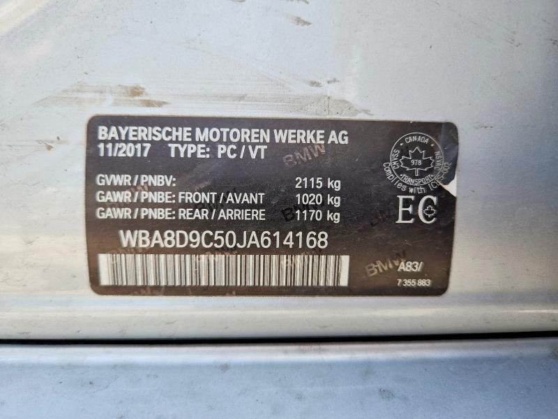 2018 Bmw 330 მანქანა იყიდება აუქციონზე, vin: WBA8D9C50JA614168, აუქციონის ნომერი: 55592276