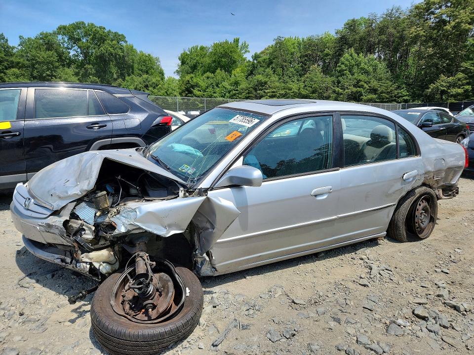 Aukcja sprzedaży 2003 Honda Civic, vin: 2HGES26843H586857, numer aukcji: 57785596