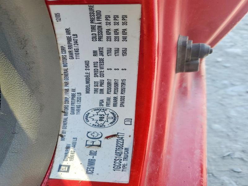 2006 Chevrolet Colorado მანქანა იყიდება აუქციონზე, vin: 1GCCS148768223417, აუქციონის ნომერი: 56342116