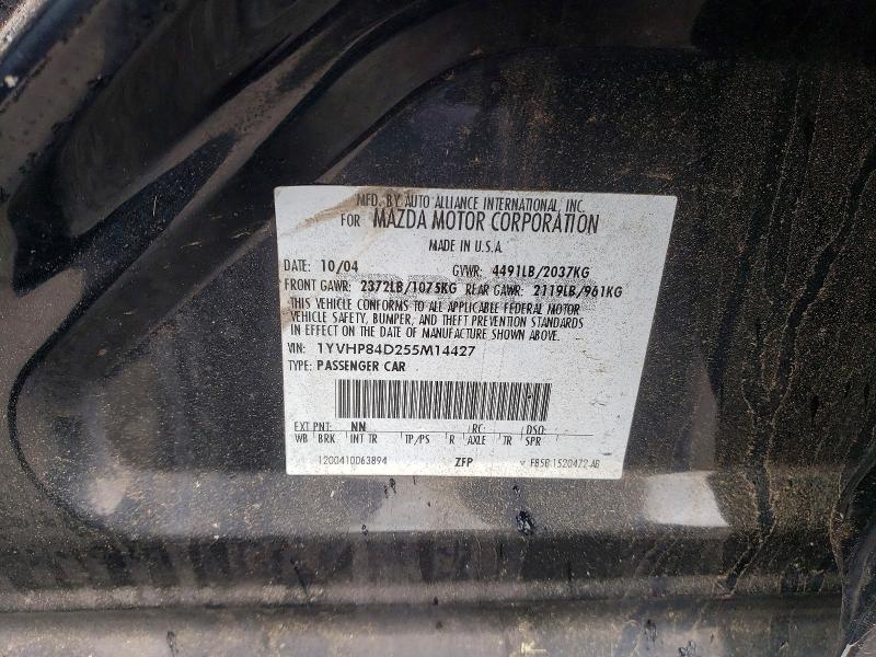 Продаж на аукціоні авто 2005 Mazda 6, vin: 1YVHP84D255M14427, номер лоту: 57834406