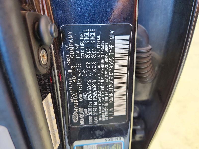 Продаж на аукціоні авто 2009 Hyundai Veracruz, vin: KM8NU13C09U079595, номер лоту: 58708726