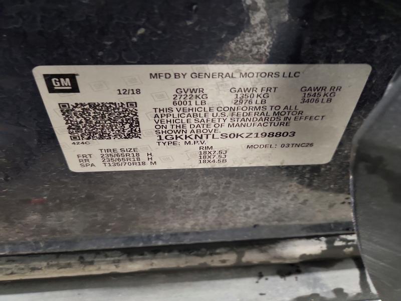 Продажа на аукционе авто 2019 Gmc Acadia, vin: 1GKKNTLS0KZ198803, номер лота: 55592146