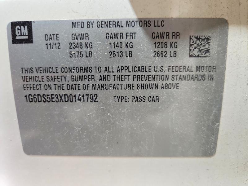 2013 Cadillac Cts მანქანა იყიდება აუქციონზე, vin: 1G6DS5E3XD0141792, აუქციონის ნომერი: 58775946